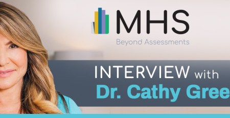 A headshot of Dr. Cathy Greenberg next to the MHS logo.